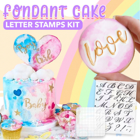 Fondant Cake Letter Stamps Kit