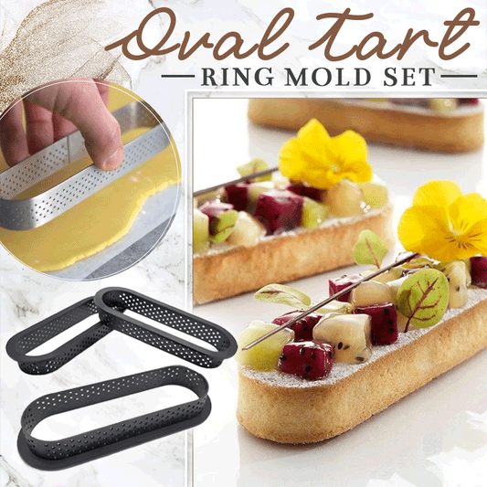 Oval Tart Ring Mold Set